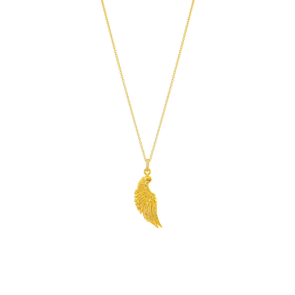 Angel Wing Necklace, 18k Gold– Seven Saints