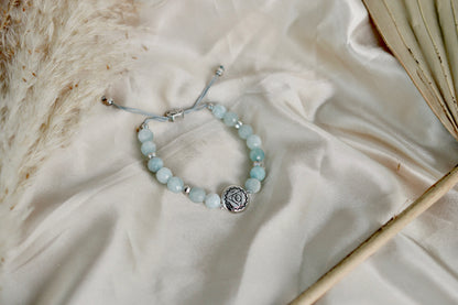 Throat Chakra Aquamarine Inner Peace & Tranquility Bracelet