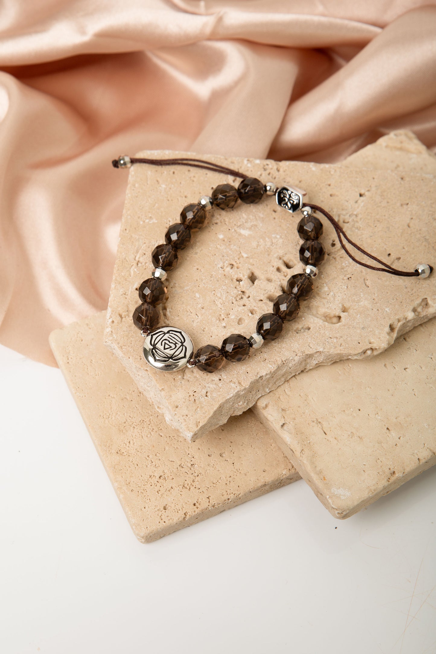 Root Chakra Smokey Quartz Grounded Energy and Calm Bracelet