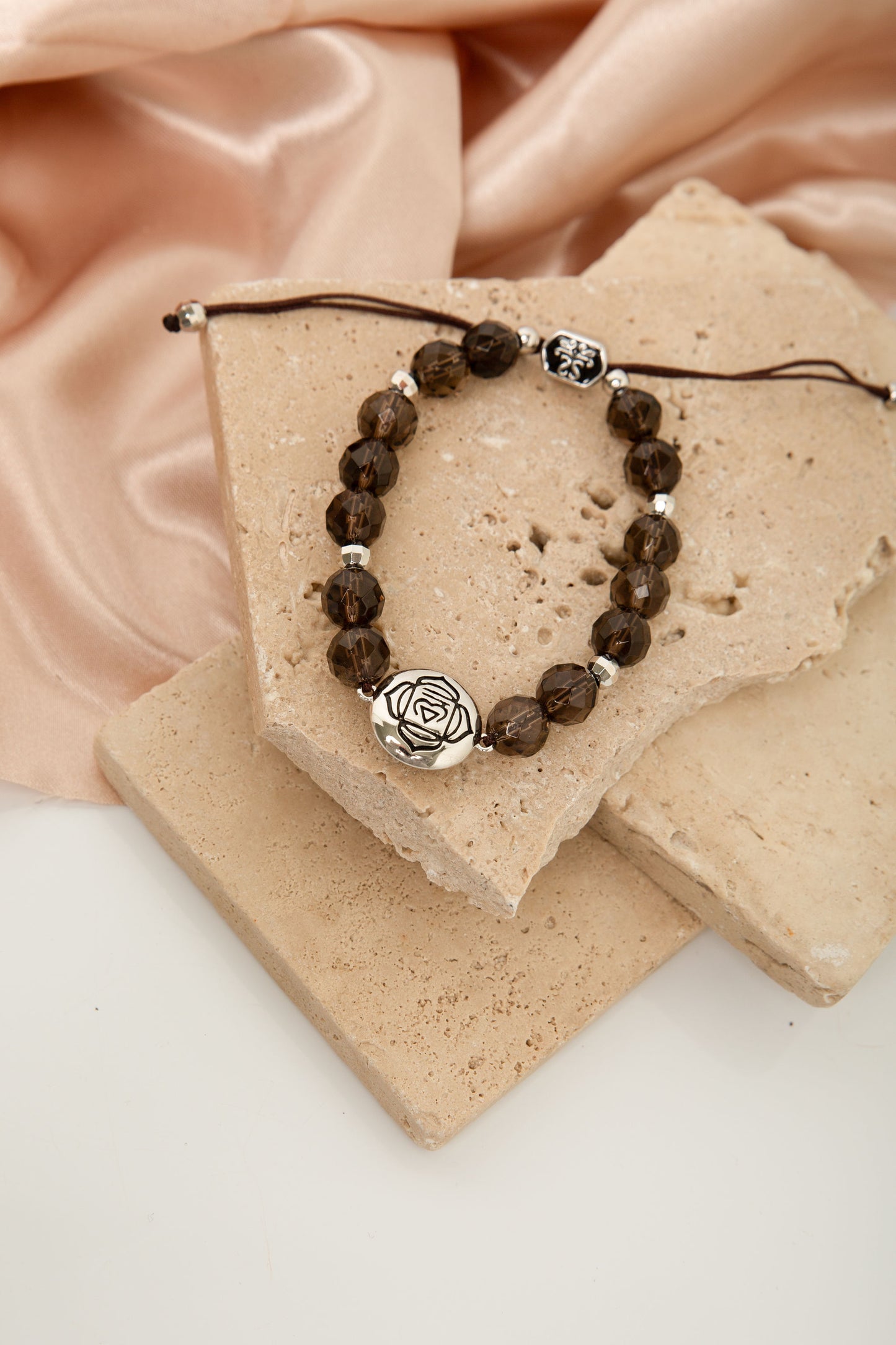 Root Chakra Smokey Quartz Grounded Energy and Calm Bracelet