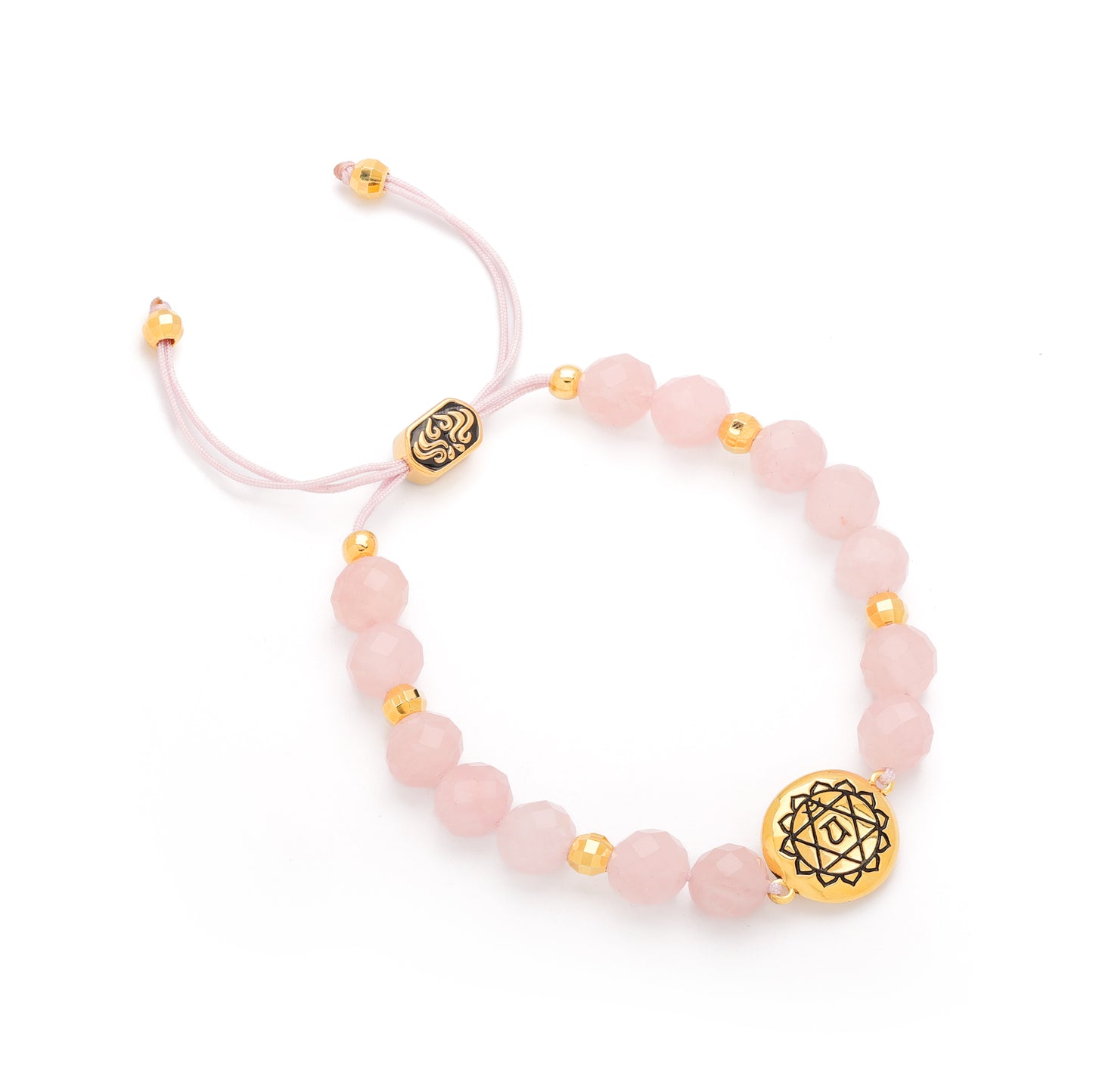 Heart Chakra Rose Quartz Divine Love & Compassion Bracelet