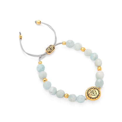 Throat Chakra Aquamarine Inner Peace & Tranquility Bracelet