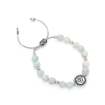 Throat Chakra Aquamarine Inner Peace & Tranquility Bracelet