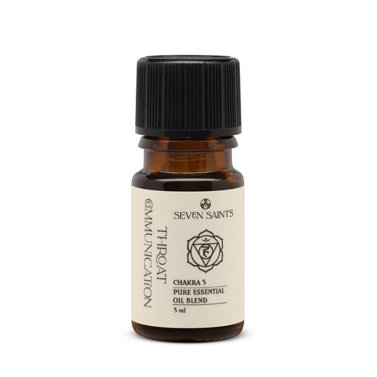 THROAT CHAKRA 5 100% Pure Aromatherapy Oil Balancing Blend, 5 ml