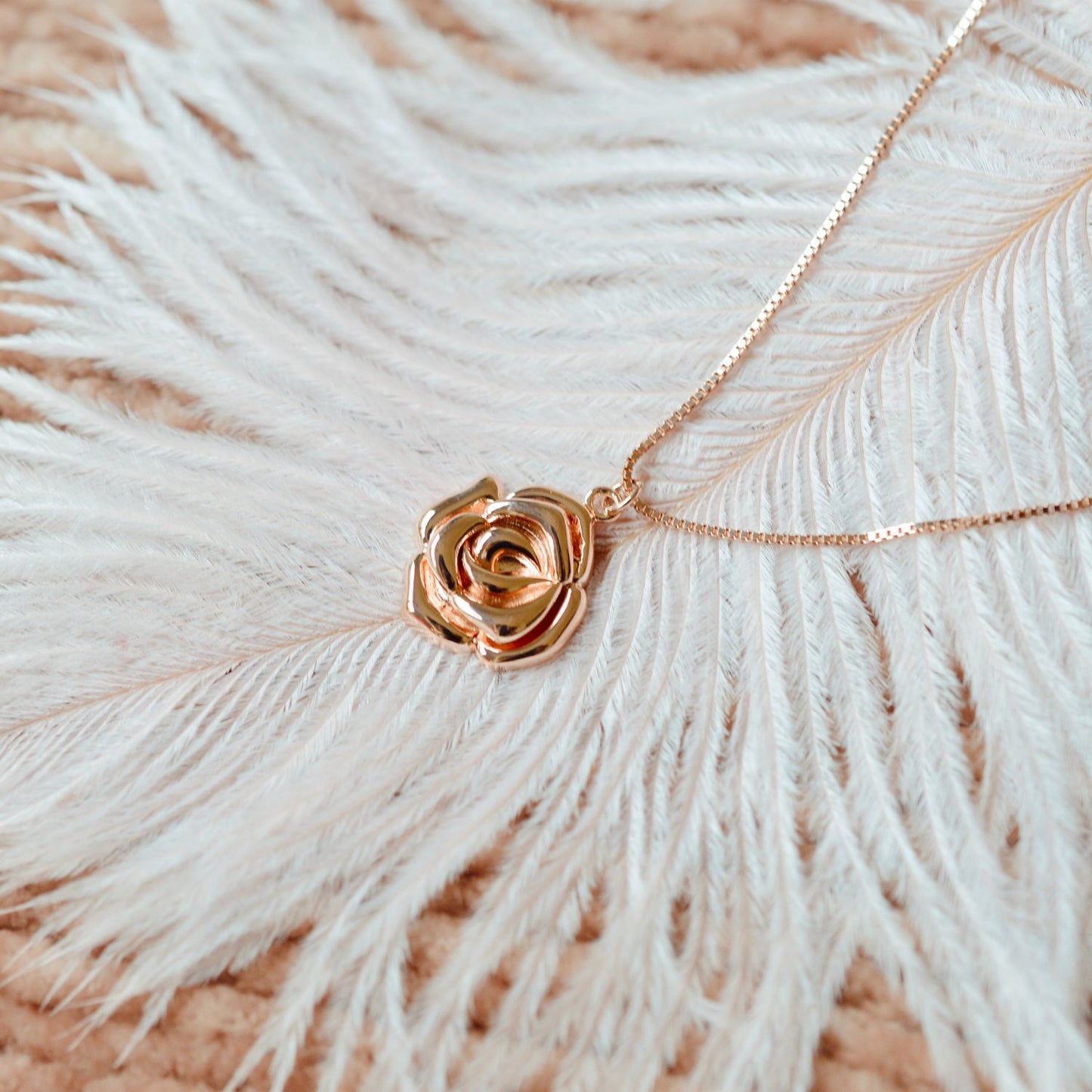 Mystic Rose Adjustable Necklace, Rose Gold