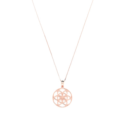 Seed of Life Abundance Necklace, 18K Gold