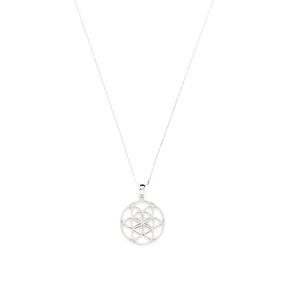 Seed of Life Abundance Necklace, 18K Gold