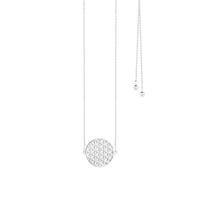 Flower of Life Choker/Y-Style Lariat, Reversible Necklace 18K Gold