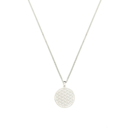 Flower of Life Necklace, 18K Gold, All Gender