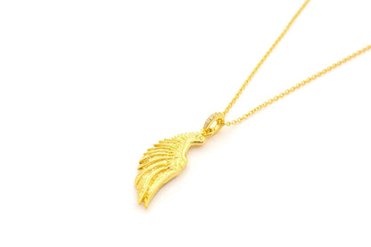 Angel Wing Necklace, 18k Gold