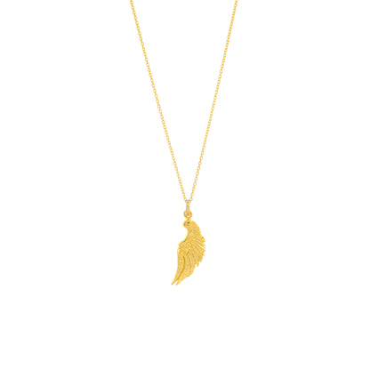 Angel Wing Necklace, 18k Gold