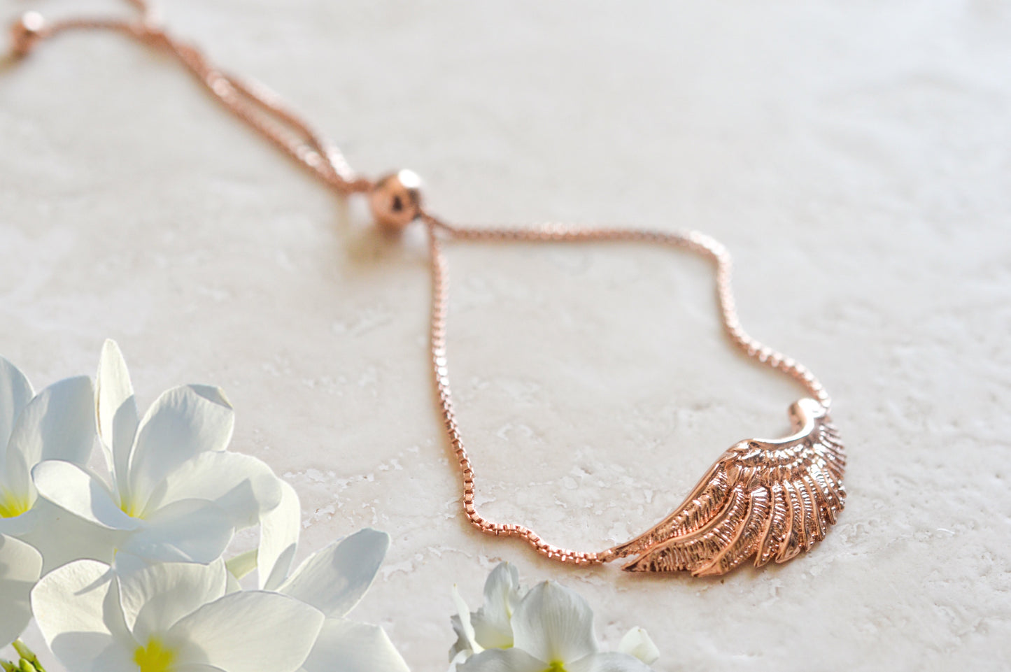 Angel Wing Bolo Friendship Bracelet, 18K Gold