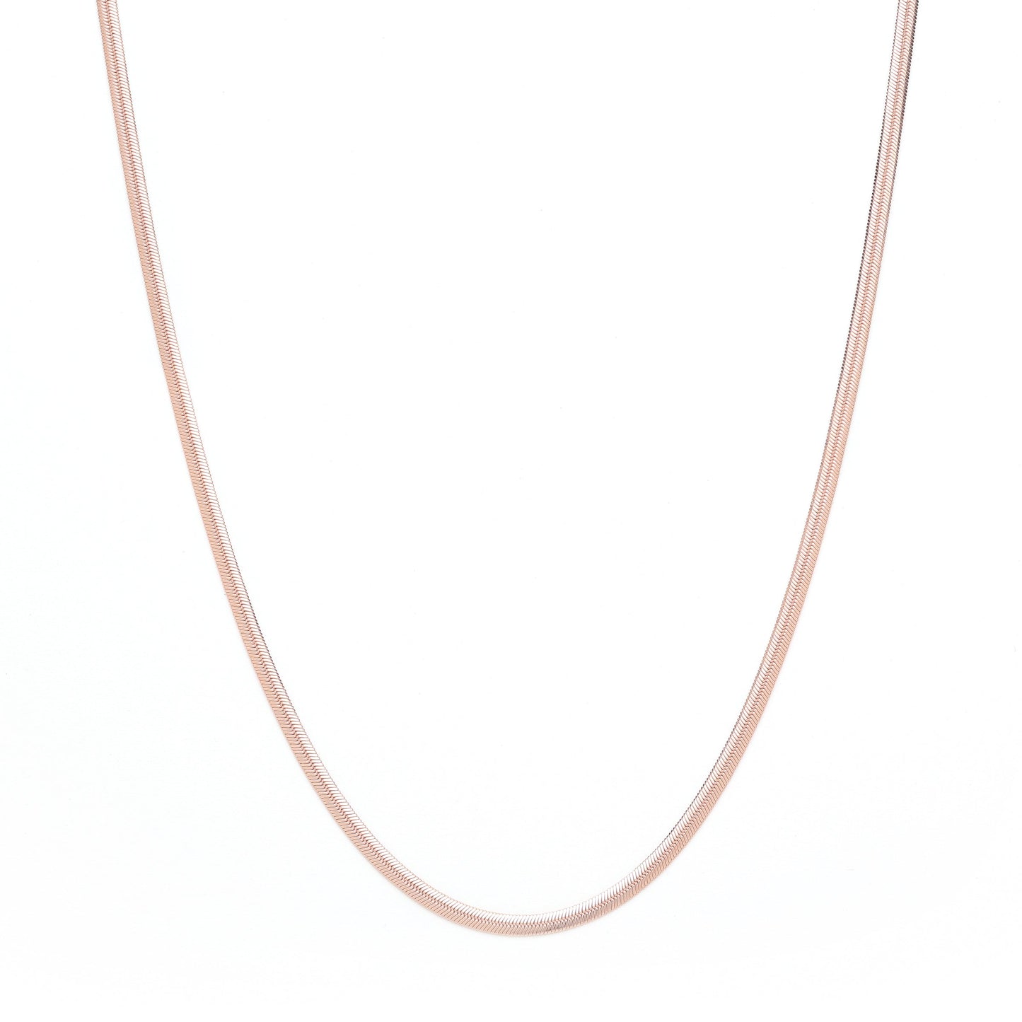 Herringbone Chain Necklace, 18k Gold Over Sterling Silver