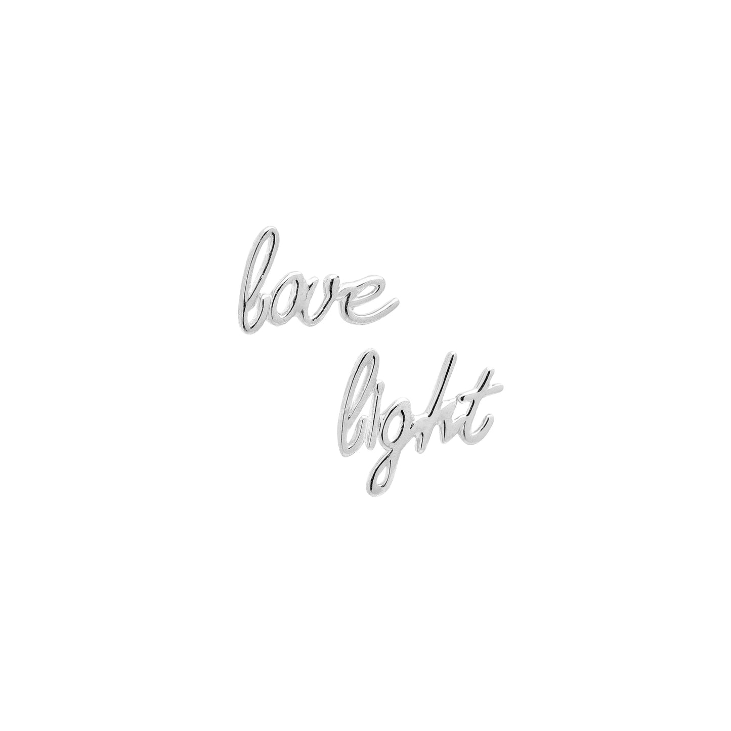 Love Light Stud Earrings, 18k Gold