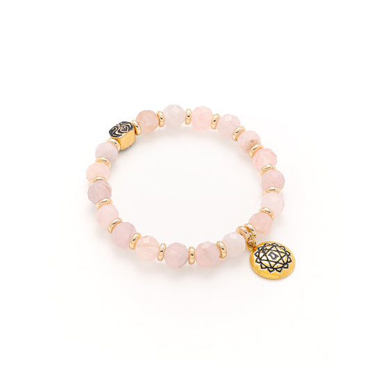 Heart Chakra Activation Madagascar Rose Quartz Bracelet *As seen on Maria Menounos